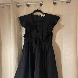 Entro Black Midi Dress